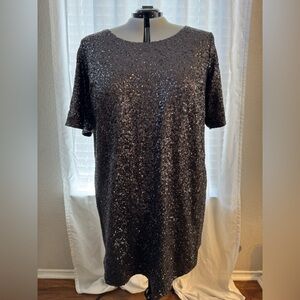 Torrid Black Sequin Dress